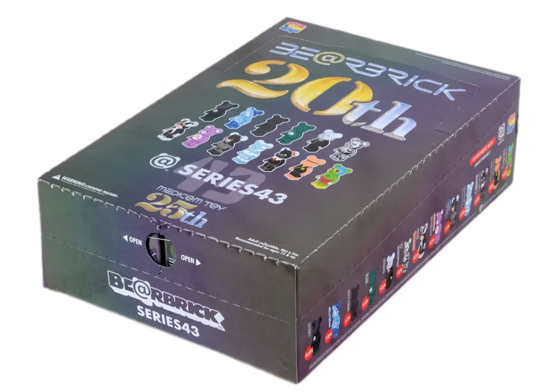 BEARBRICK Series 43 Sealed Case 100% Unidade