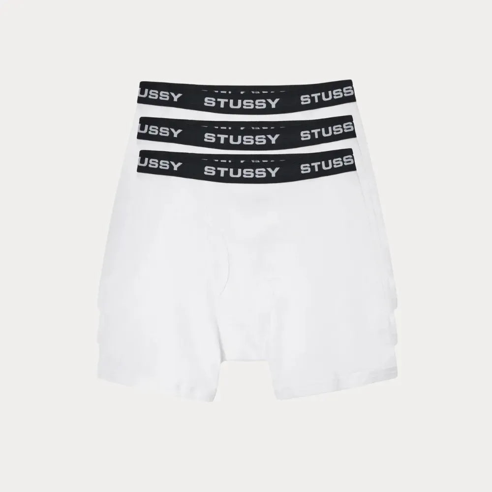 Cueca Stussy 3 Pack Branco