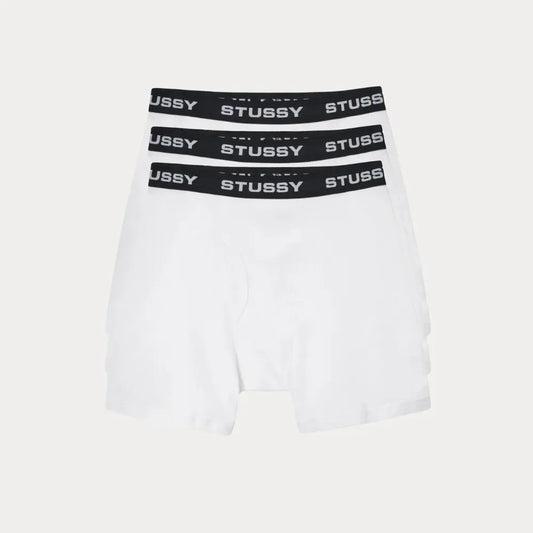 Cueca Stussy 3 Pack Branco