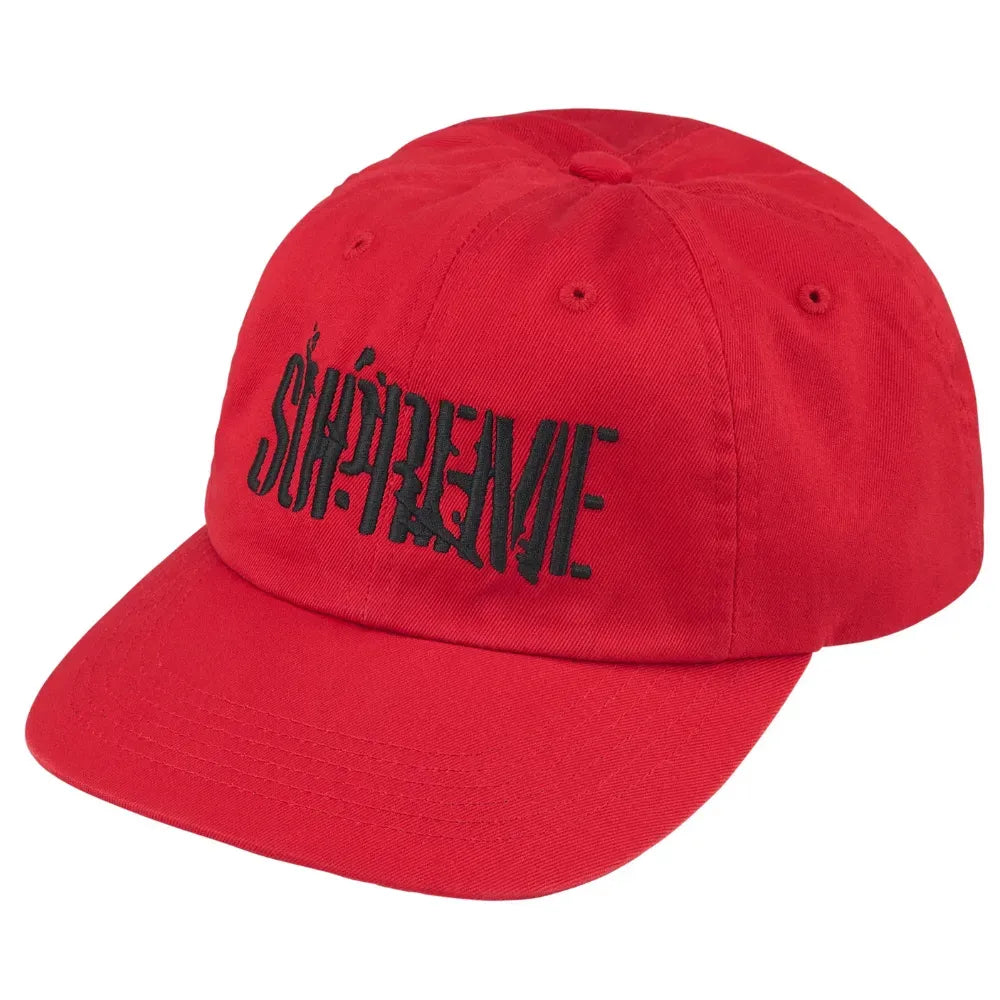 Boné Supreme Splatter 6-Panel Red