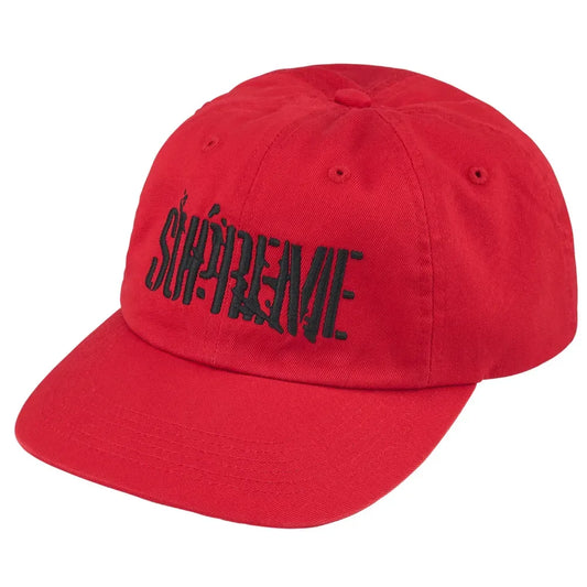 Boné Supreme Splatter 6-Panel Red