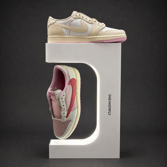 Levitador de Tênis Branco Sneakerfly com iluminação LED