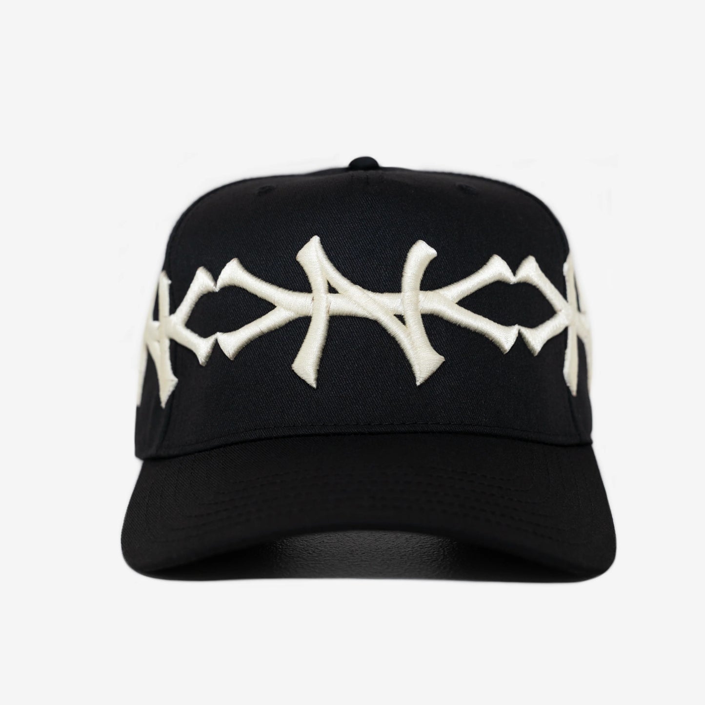 Boné oMa Studios Ny Crown Curved Brim Preto/Creme