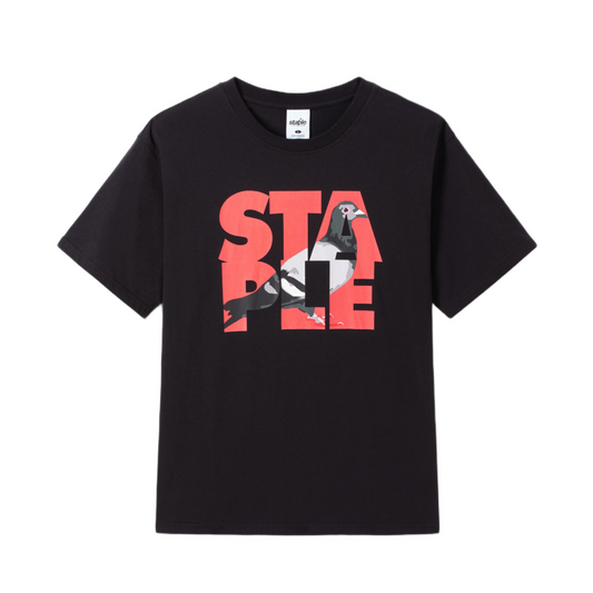 Camiseta Staple Logo Fill Tee Preto