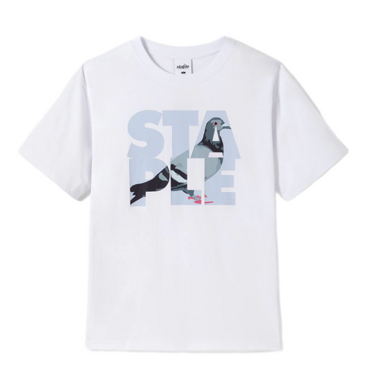 Camiseta Staple Logo Fill Tee Branco