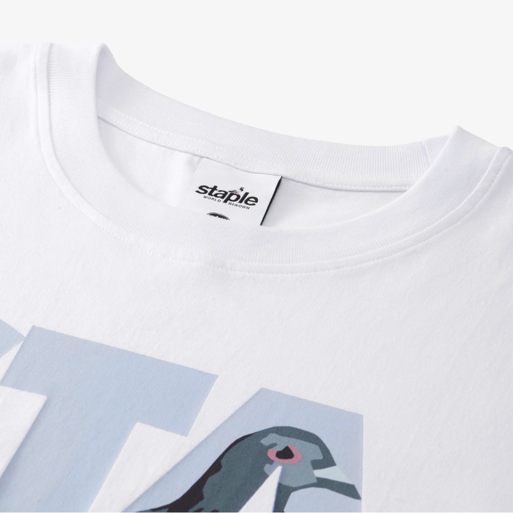 Camiseta Staple Logo Fill Tee Branco