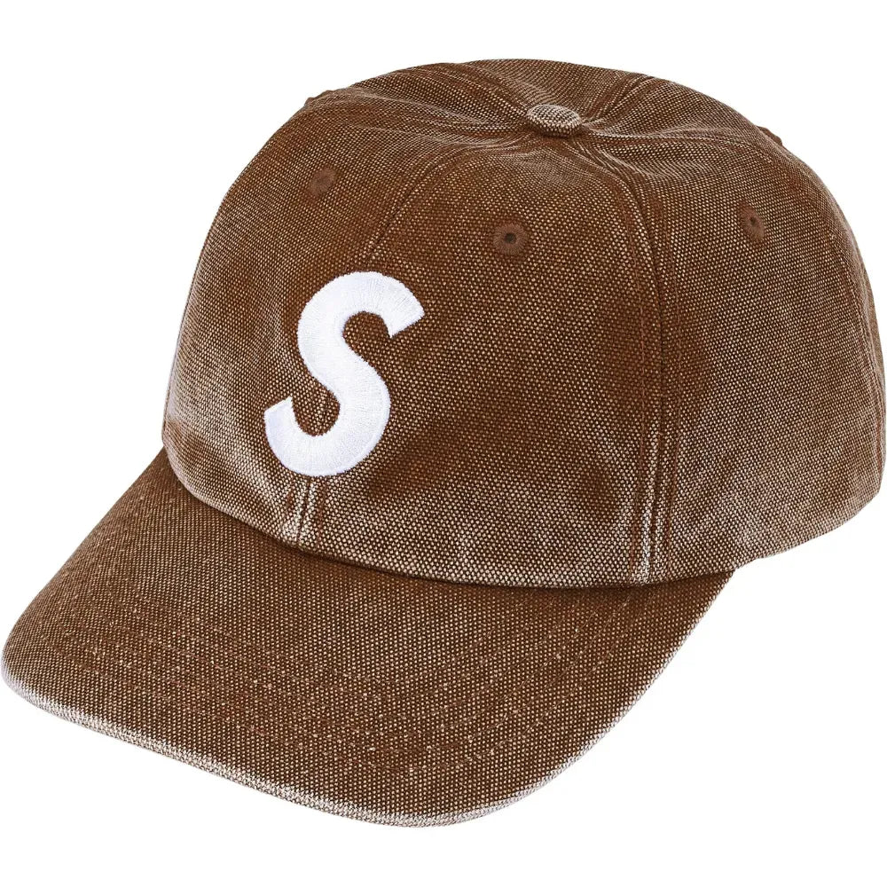 Boné Supreme S Logo Marrom