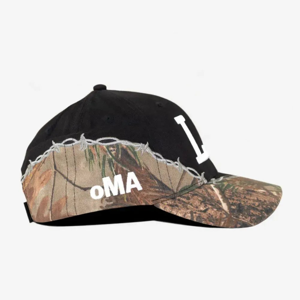 Boné oMA Studios La Metal Camo Preto